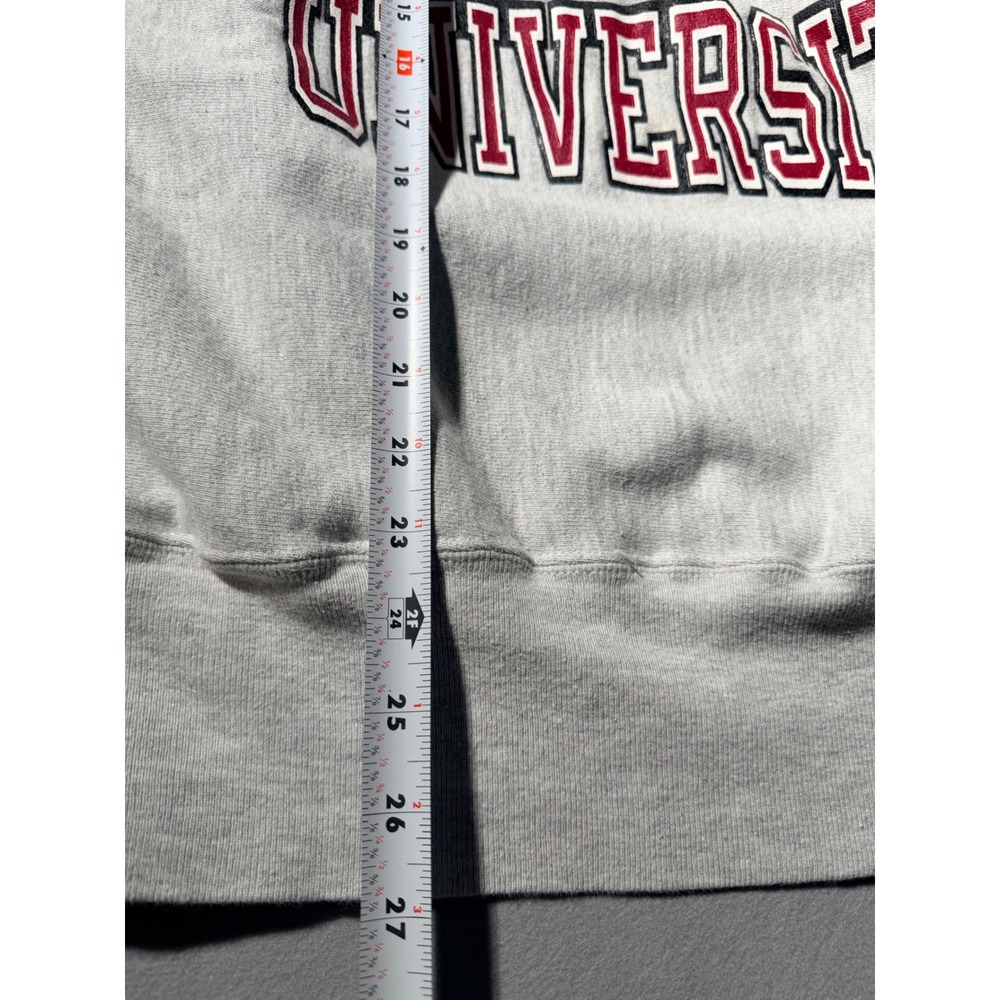 Vintage Champion Reverse Weave Sweatshirt Men L Grey Catholic University - Picture 4 of 5